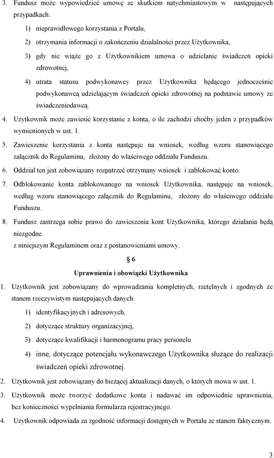 Regulamin korzystania z Portalu Narodowego Funduszu Zdrowia - PDF Free  Download