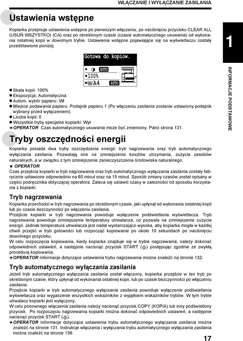 00% A4 AUTO Skala kopii: 00% Ekspozycja: Automatyczna Autom.