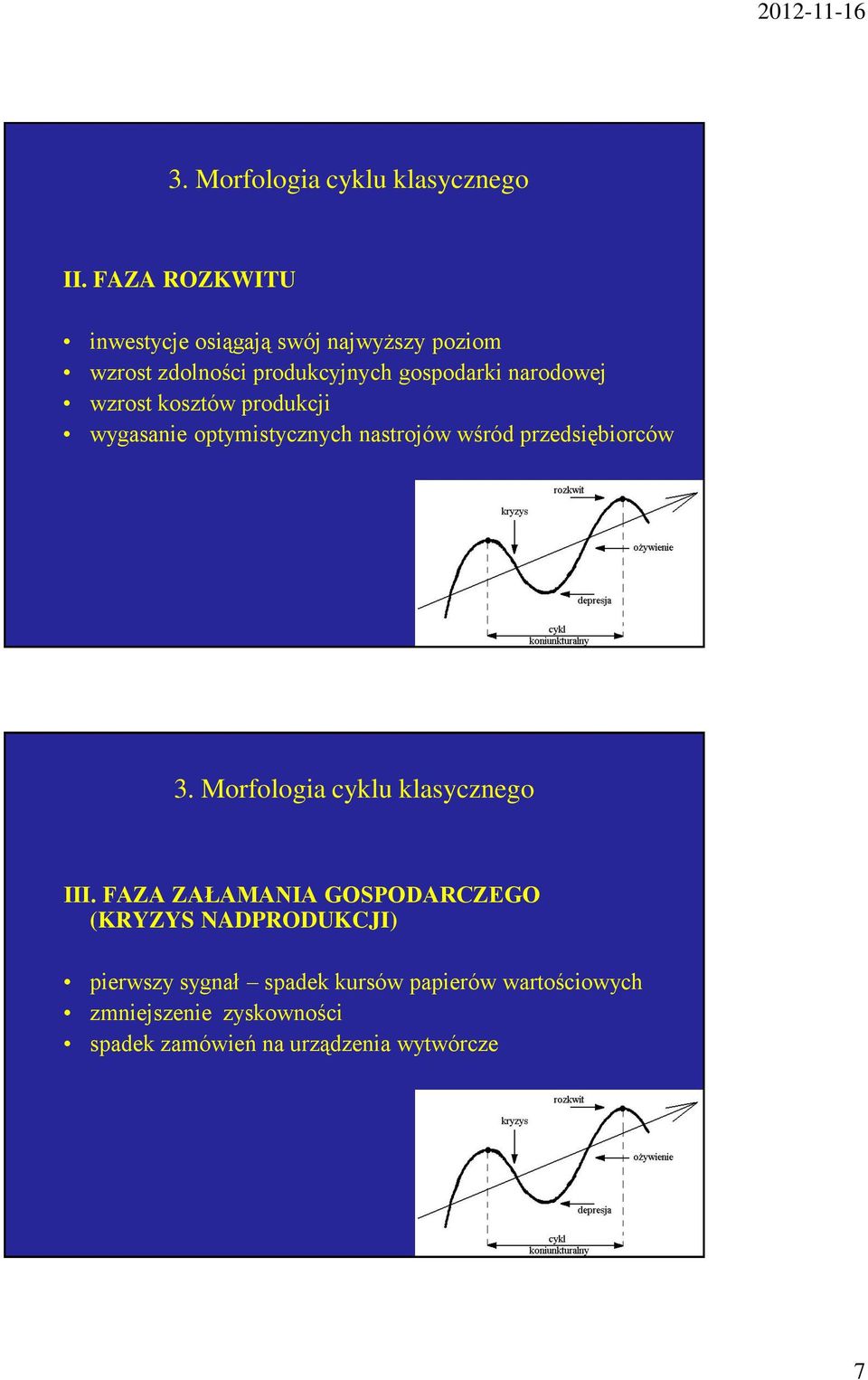 wzrost kosztów produkcji wygasanie optymistycznych nastrojów wśród przedsiębiorców 3.