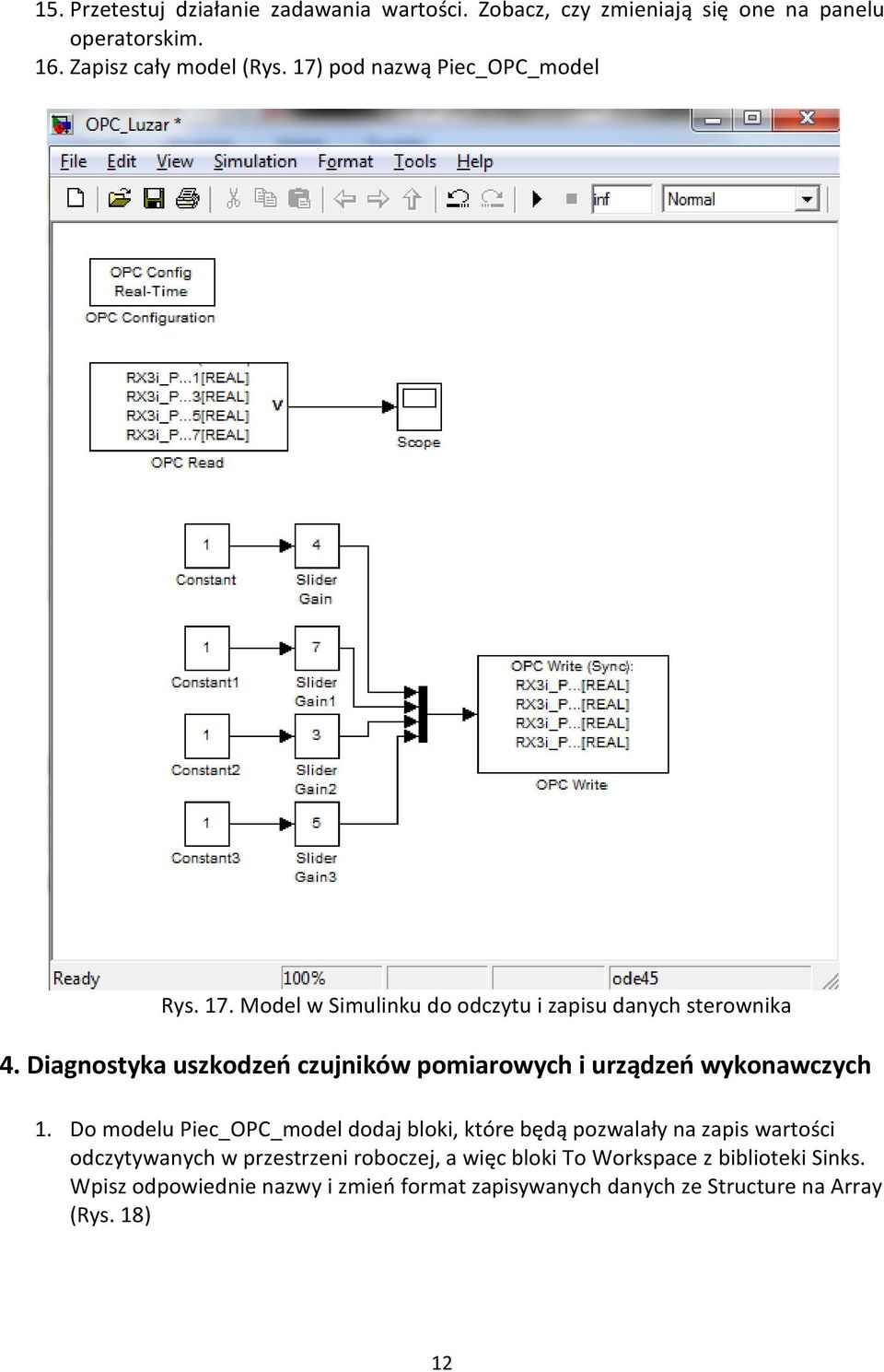 Diagnostyka uszkodzeń czujników pomiarowych i urządzeń wykonawczych 1.