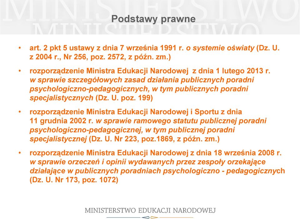 199) rozporządzenie Ministra Edukacji Narodowej i Sportu z dnia 11 grudnia 2002 r.