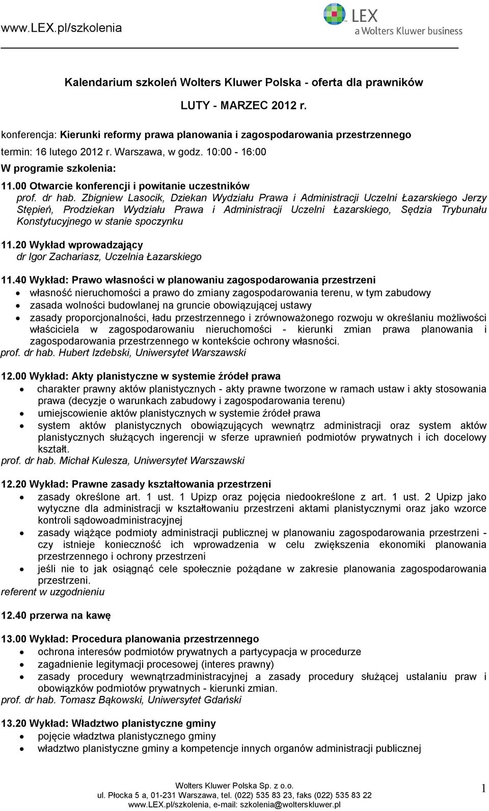 00 Otwarcie knferencji i pwitanie uczestników prf. dr hab.