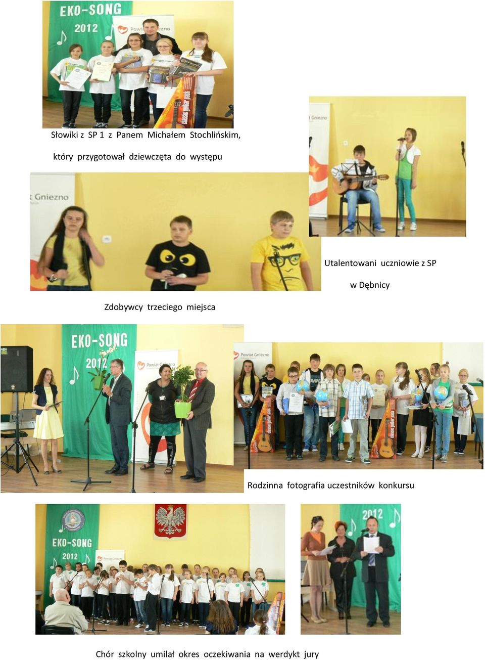 w Dębnicy Zdobywcy trzeciego miejsca Rodzinna fotografia