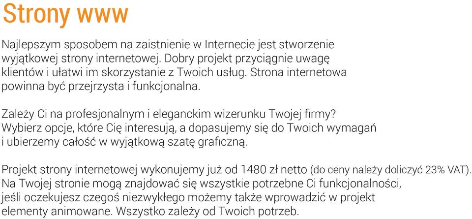 Zależy Ci na profesjonalnym i eleganckim wizerunku Twojej firmy?
