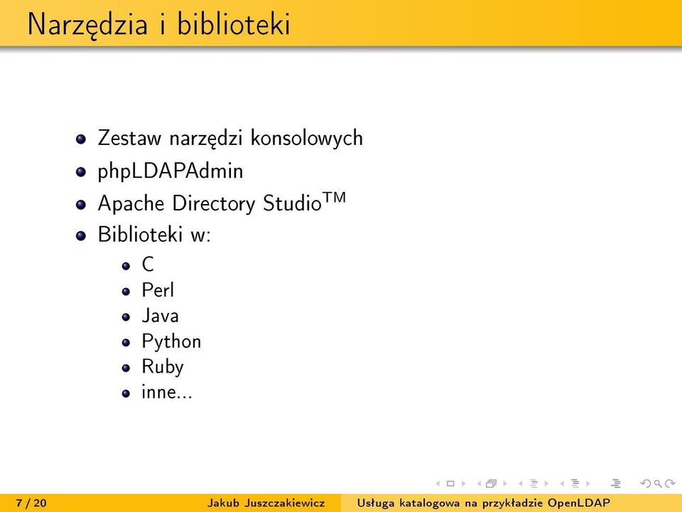w: C Perl Java Python Ruby inne.