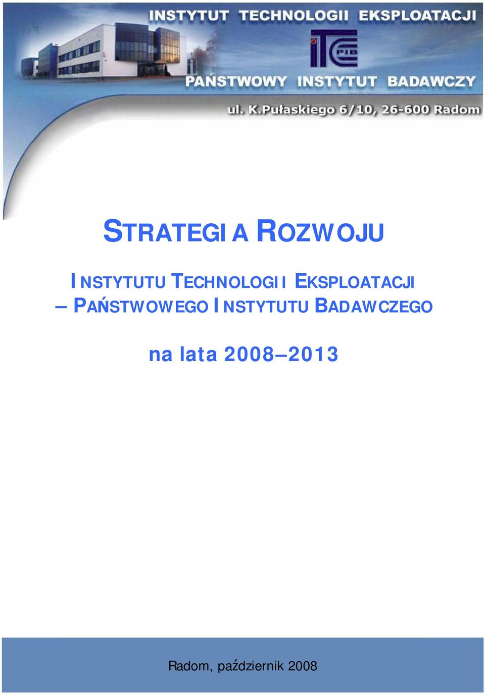 na lata 2008 2013 DYREKTOR INSTYTUTU prof.