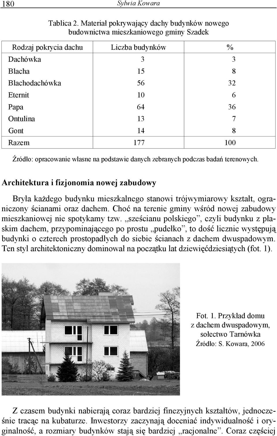 Ontulina 13 7 Gont 14 8 177 100 Razem ródło: opracowanie własne na podstawie danych zebranych podczas bada terenowych.
