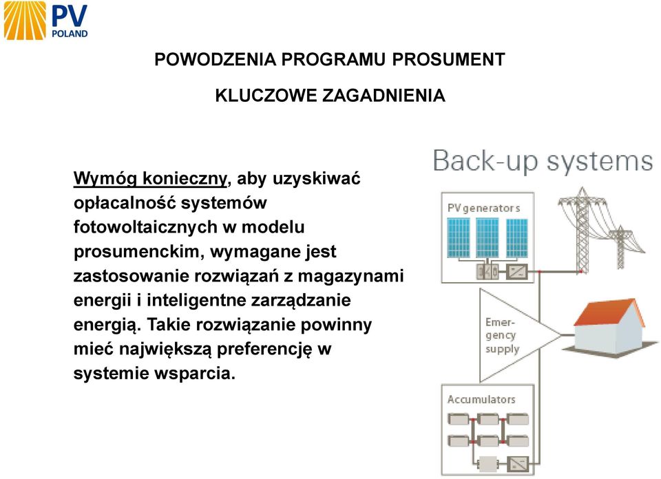 wymagane jest zastosowanie rozwiązań z magazynami energii i inteligentne