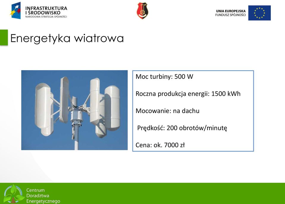 1500 kwh Mocowanie: na dachu