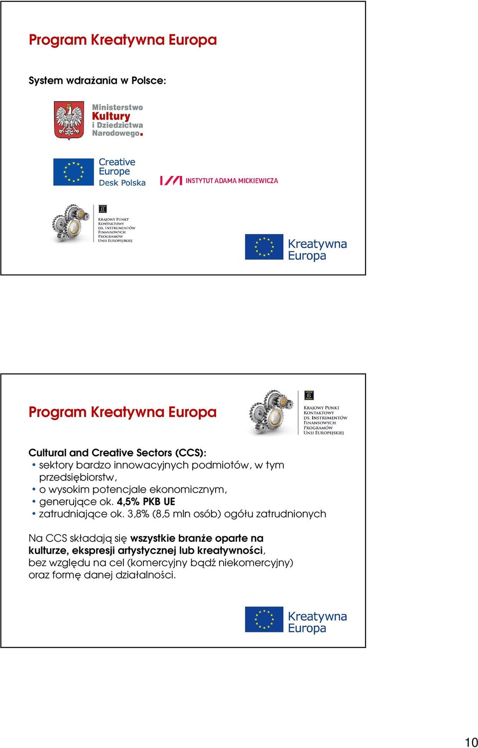 4,5% PKB UE zatrudniające ok.