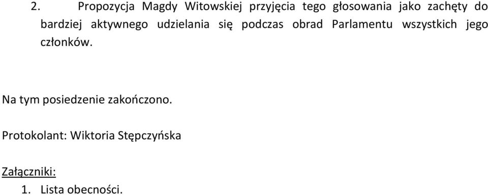Parlamentu wszystkich jego członków.