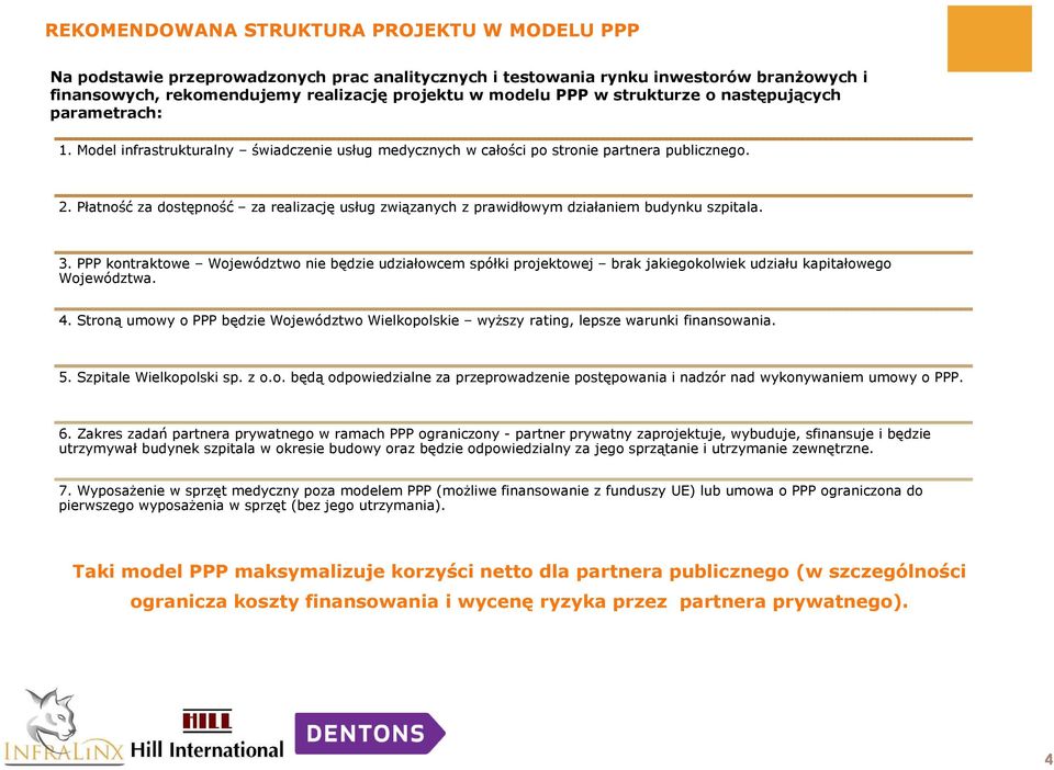 Płatnść za dstępnść za realizację usług związanych z prawidłwym działaniem budynku szpitala. 3.