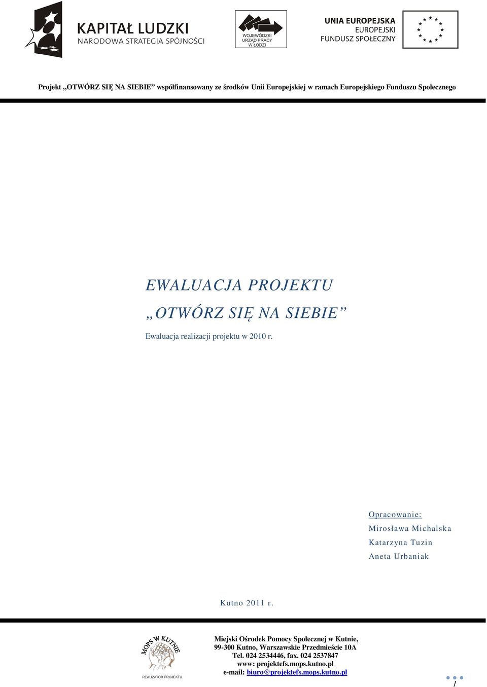 Opracowanie: Mirosława Michalska