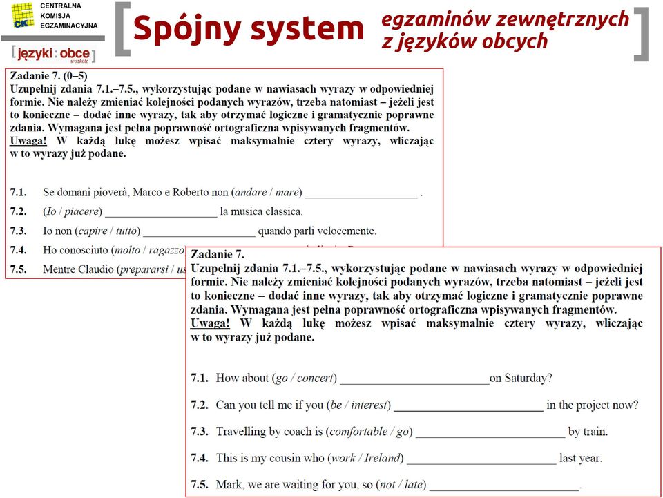 egzaminów