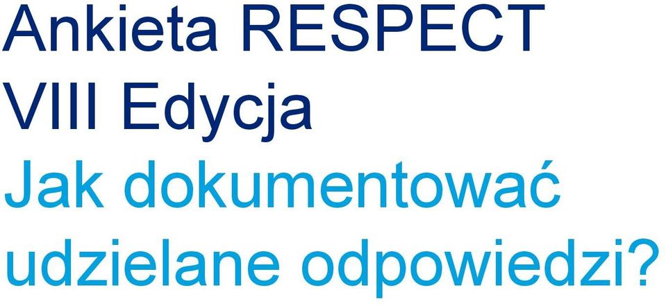 dokumentować