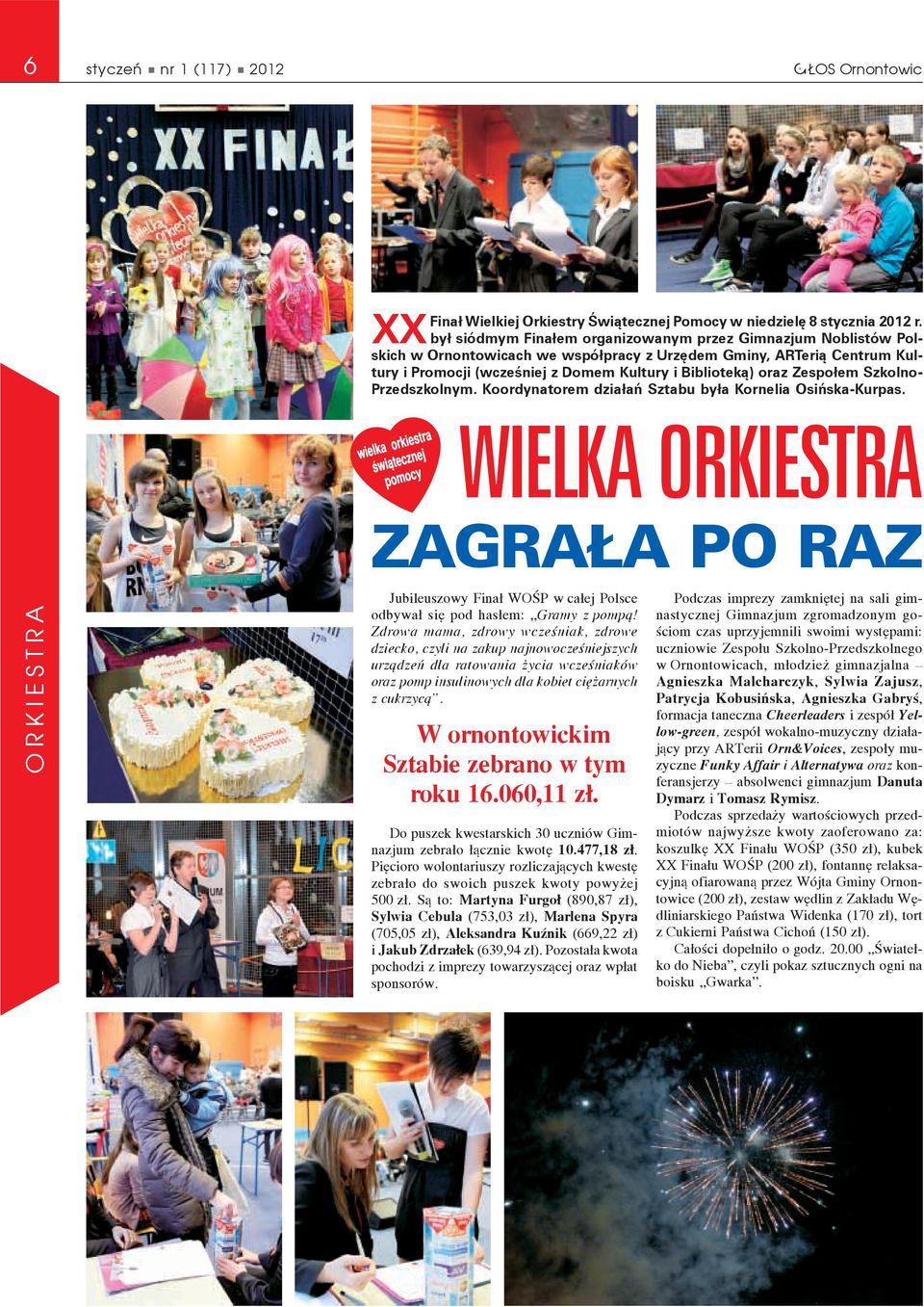 współpracy z Urzędem Gminy, ARTerią Centrum Kultury i Promocji (wcześniej z Domem Kultury i