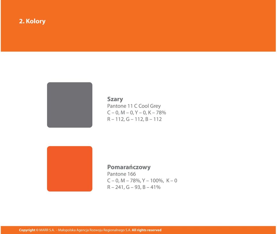 112, B 112 Pomarańczowy Pantone 166