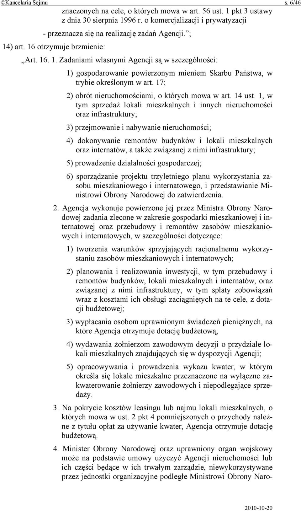 17; 2) obrót nieruchomościami, o których mowa w art. 14 ust.