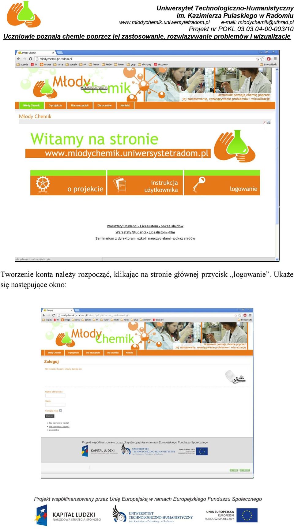 stronie głównej przycisk