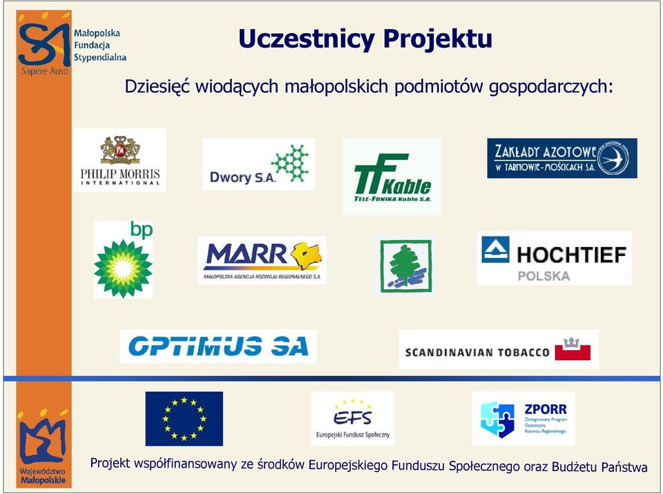 Projekt współfinansowany ze środków