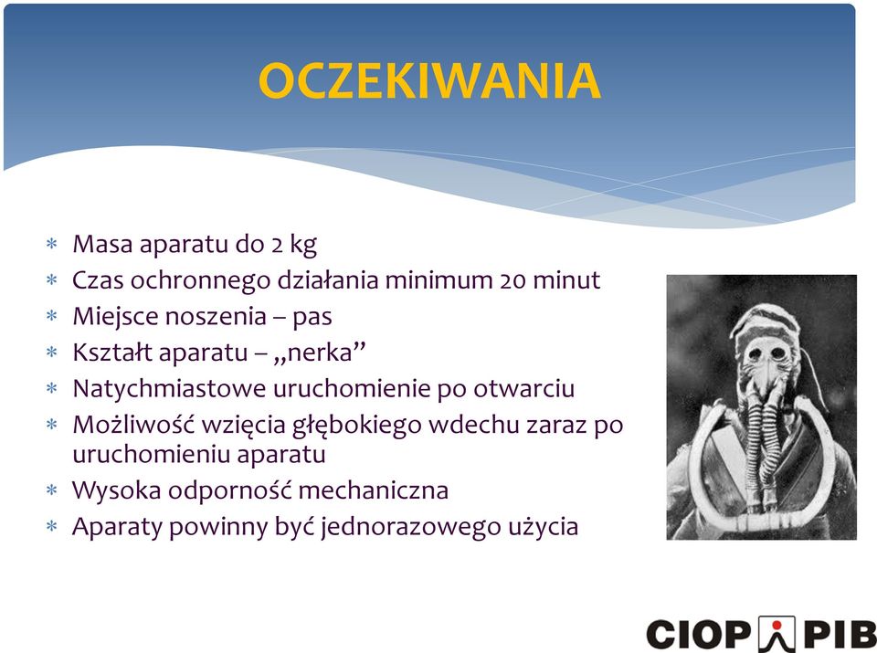 uruchomienie po otwarciu Możliwość wzięcia głębokiego wdechu zaraz po