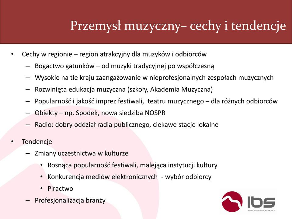 teatru muzycznego dla różnych odbiorców Obiekty np.