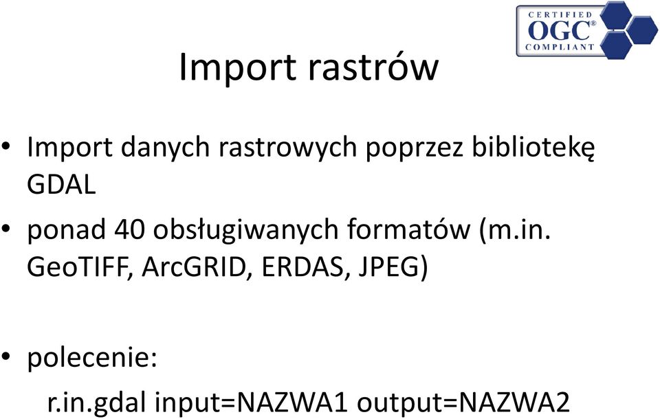 obsługiwanych formatów (m.in.