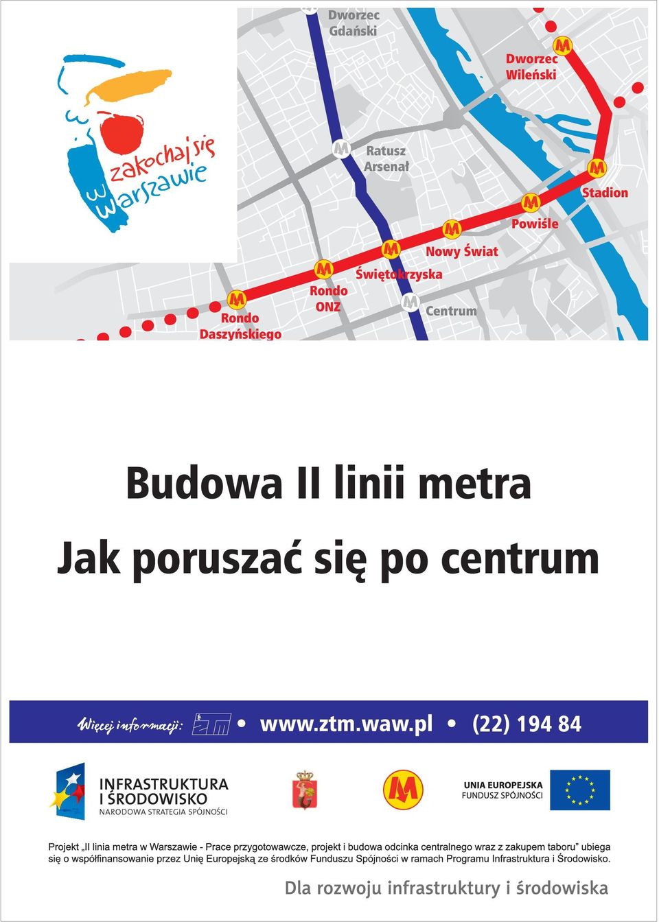 Świętokrzyska Nowy Świat Centrum Budowa II linii