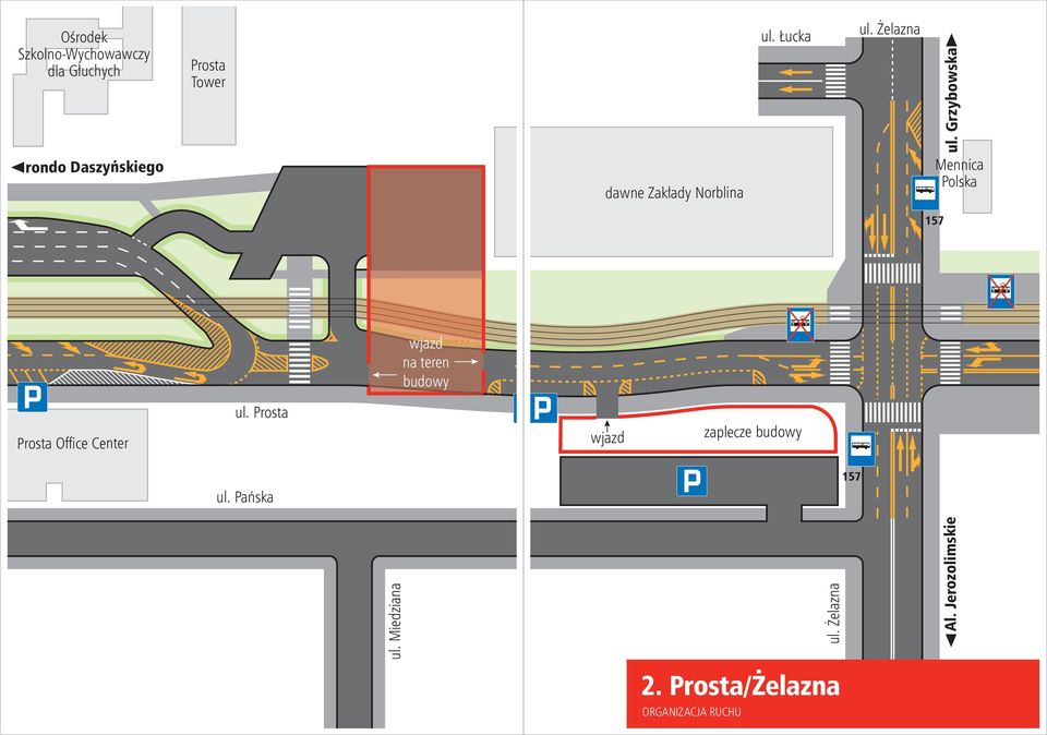 Prosta Office Center Prosta Tower dawne Zakłady Norblina zaplecze