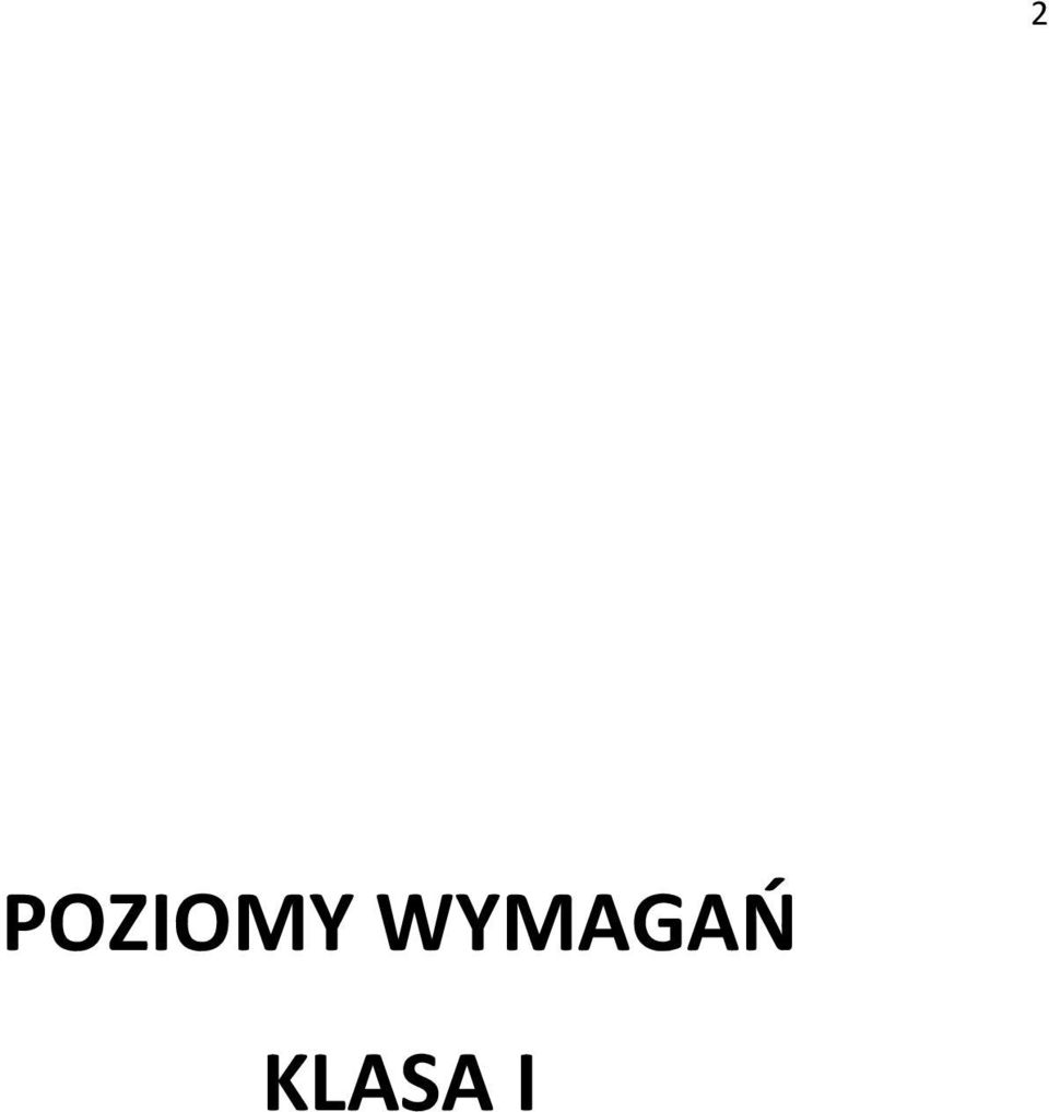 KLASA I