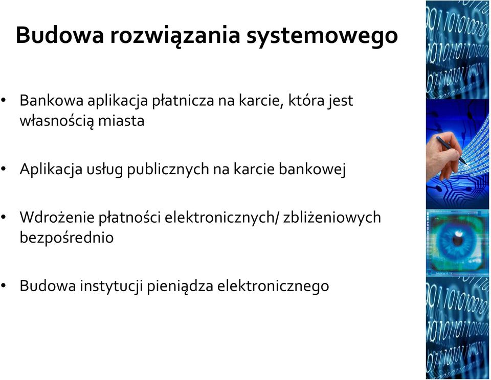 publicznych na karcie bankowej Wdrożenie płatności