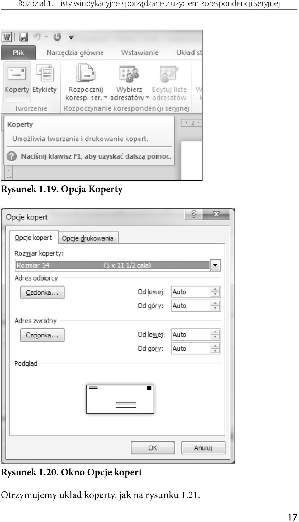 korespondencji seryjnej Rysunek 1.19.