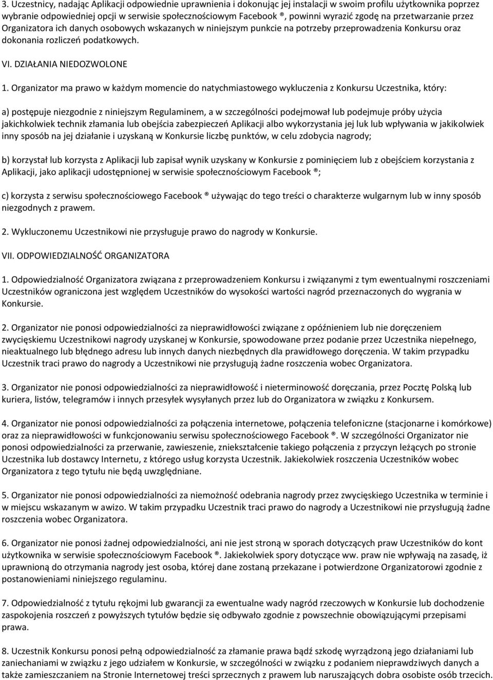 DZIAŁANIA NIEDOZWOLONE 1.
