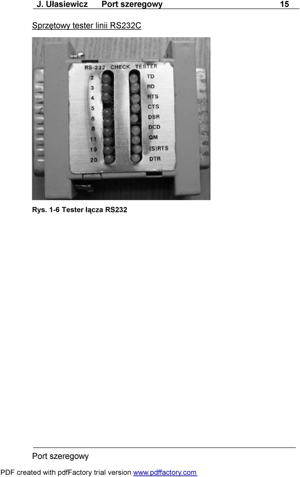 linii RS232C Rys.
