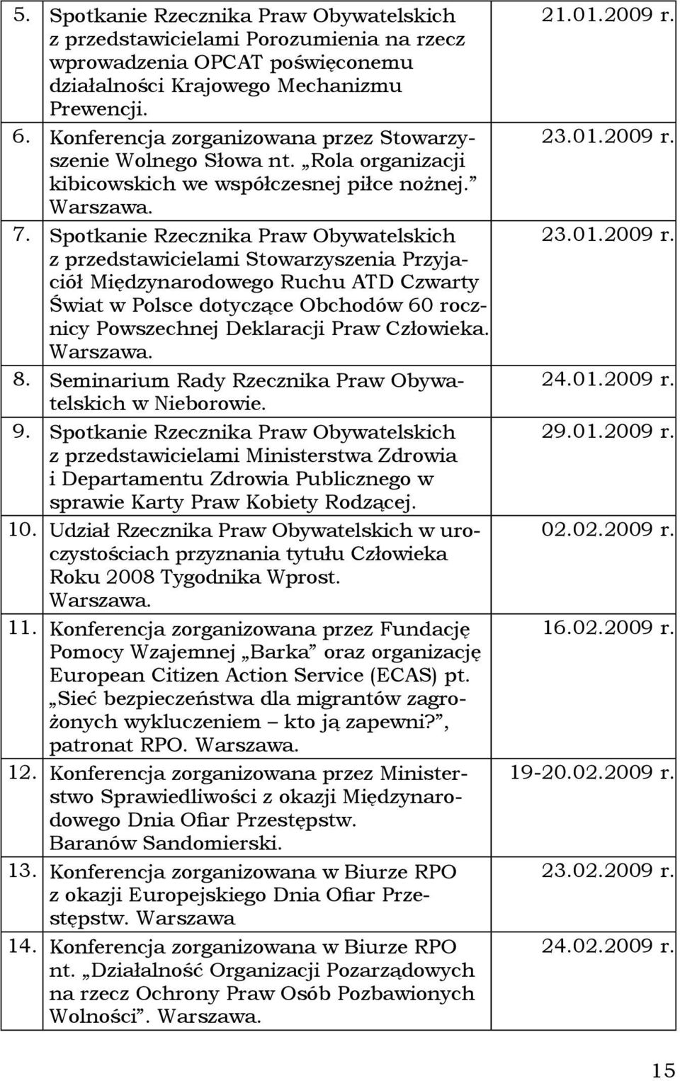 Spotkanie Rzecznika Praw Obywatelskich z przedstawicielami Stowarzyszenia Przyjaciół Międzynarodowego Ruchu ATD Czwarty Świat w Polsce dotyczące Obchodów 60 rocznicy Powszechnej Deklaracji Praw