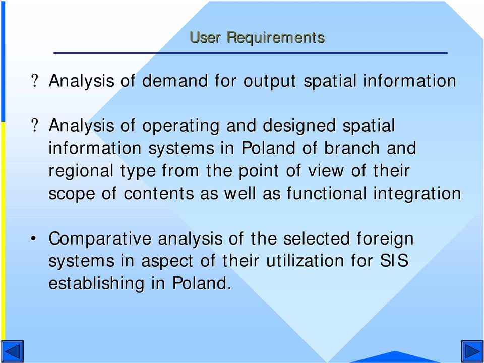 regional type from the point of view of their scope of contents as well as functional