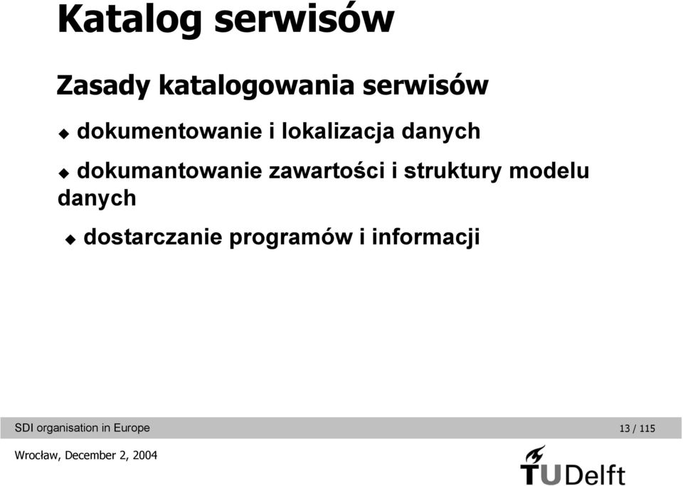 dokumantowanie zawartości i struktury modelu