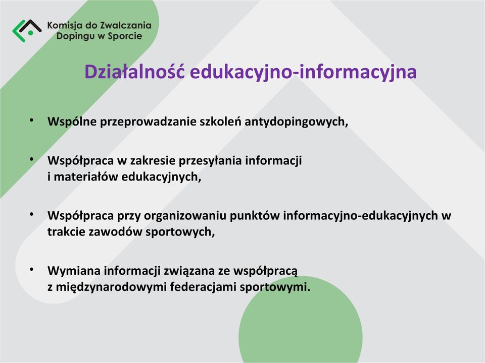 edukacyjnych, Współpraca przy organizowaniu punktów informacyjno-edukacyjnych w