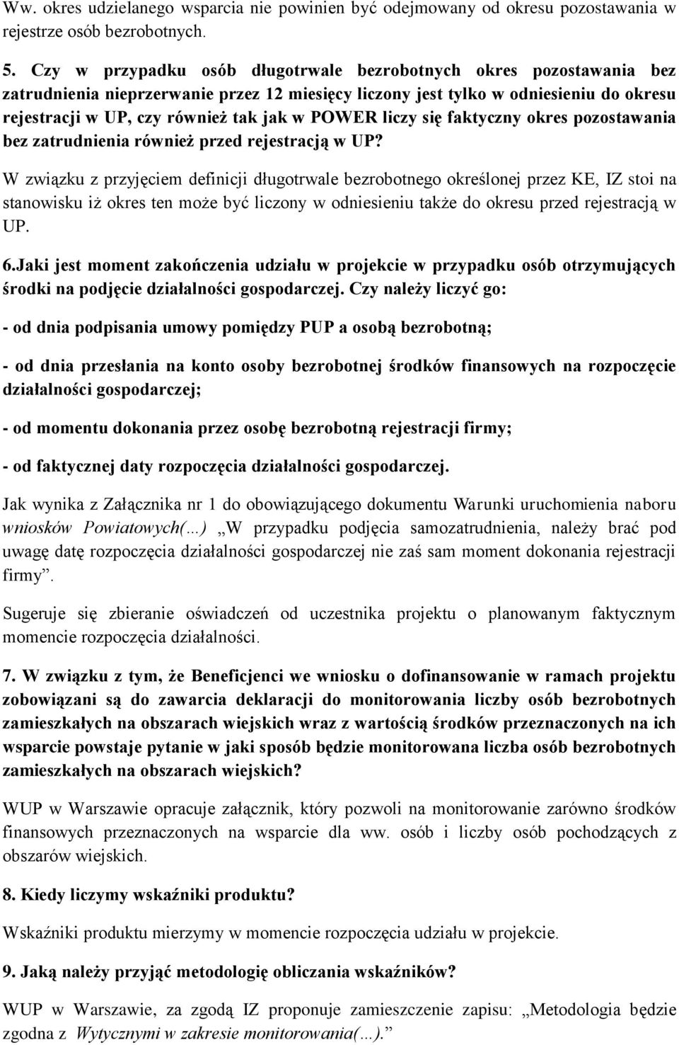 POWER liczy się faktyczny okres pozostawania bez zatrudnienia również przed rejestracją w UP?