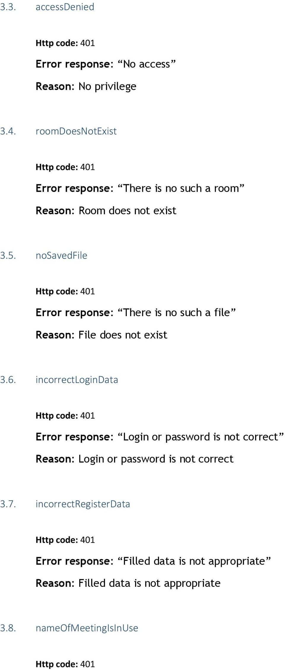 nosavedfile Error response: There is no such a file Reason: File does not exist 3.6.