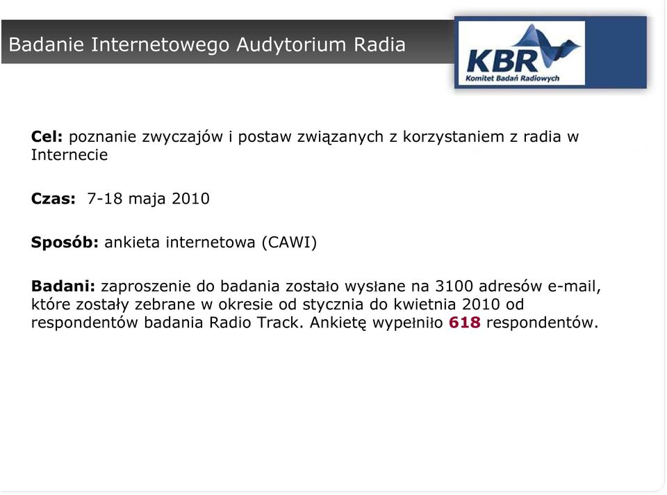 Badani: zaproszenie do badania zostało wysłane na 3100 adresów e-mail, które zostały zebrane w