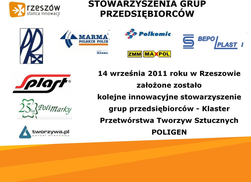 innowacyjne stowarzyszenie grup przedsiębiorców