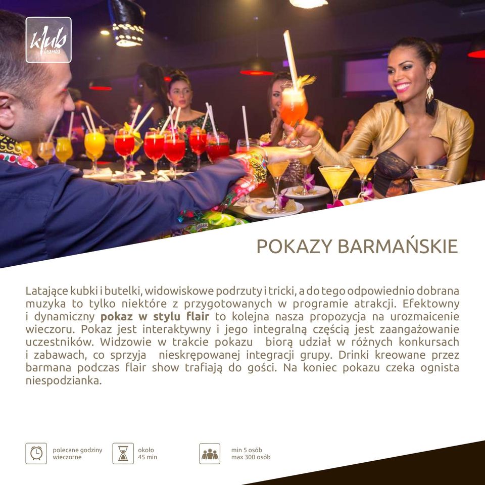 Pokaz jest interaktywny i jego integralną częścią jest zaangażowanie uczestników.