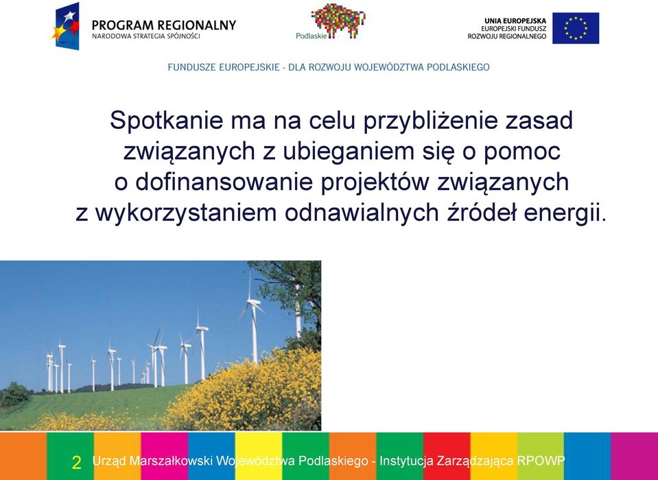 dofinansowanie projektów związanych z