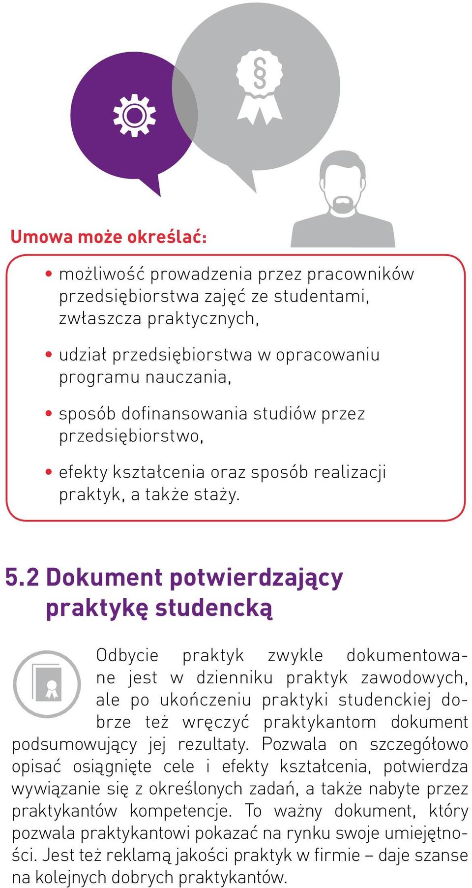 2 Dokument potwierdzający praktykę studencką Odbycie praktyk zwykle dokumentowane jest w dzienniku praktyk zawodowych, ale po ukończeniu praktyki studenckiej dobrze też wręczyć praktykantom dokument