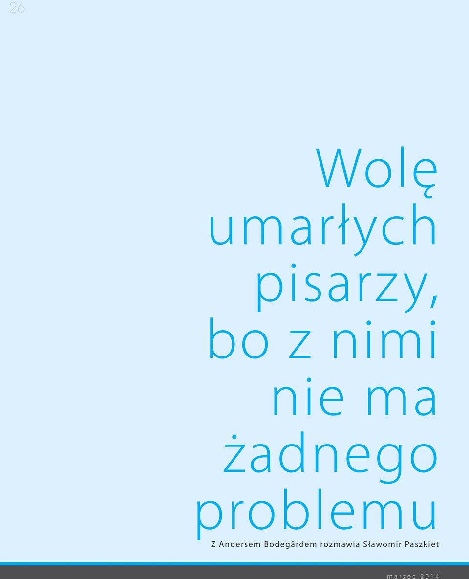 problemu Z Andersem
