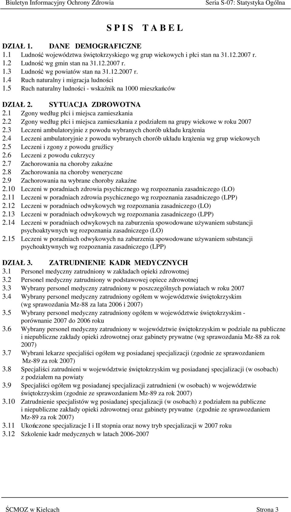 5 Ruch naturalny ludności - wskaźnik na 1000 mieszkańców DZIAŁ 2. SYTUACJA ZDROWOTNA 2.1 Zgony według płci i miejsca zamieszkania 2.