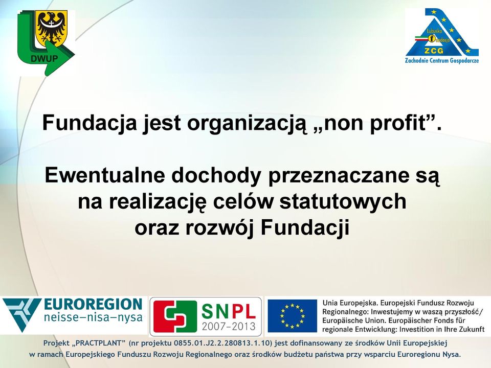 Ewentualne dochody przeznaczane