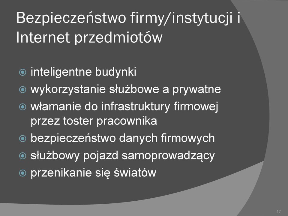 do infrastruktury firmowej przez toster pracownika