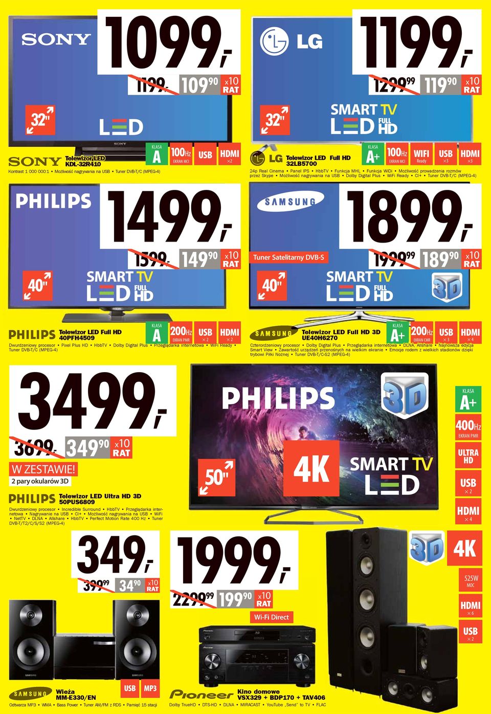 Digital Plus WiFi Ready CI+ Tuner DVB-T/C (MPEG-4) 1999 99 189 90 W ZESTAWIE!
